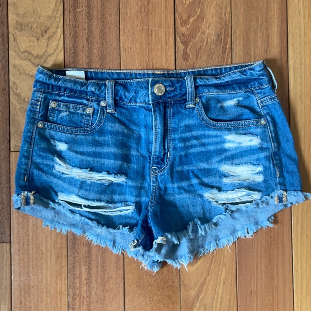 American Eagle Distressed Jean Shorts